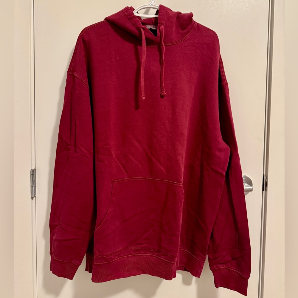 H&M Divided Maroon Loose Fit Hoodie